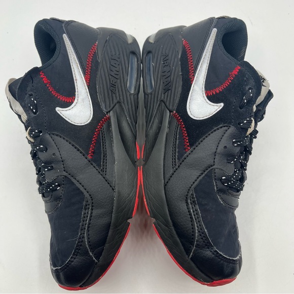 Nike Air Max Excee (GS) Shoes Black Red Silver CD6894-016 Youth Size 4 - Picture 9 of 13